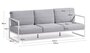 Kave Home COMOVA - Outdoor Sofa -  3 sitzer - Weiss / Blau