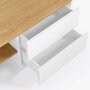 Kave Home ABILEN - TV-Schrank-Weiß, Natur-150