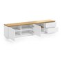 Kave Home ABILEN - TV-Schrank-Weiß, Natur-200