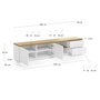 Kave Home ABILEN - TV-Schrank-Weiß, Natur-200
