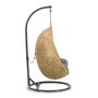 Kave Home CIRA - Outdoor Hängesessel - Natur-Dunkelgrau