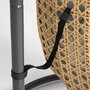 Kave Home CIRA - Outdoor Hängesessel - Natur-Dunkelgrau