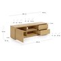 Kave Home ABILEN - TV-Schrank Eiche-Natur-150