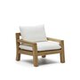 Kave Home FORCANERA - Outdoor Sessel - Weiß - Braun / Natur