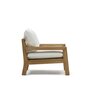 Kave Home FORCANERA - Outdoor Sessel - Weiß - Braun / Natur
