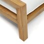 Kave Home FORCANERA - Outdoor Sessel - Weiß - Braun / Natur
