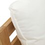 Kave Home FORCANERA - Outdoor Sessel - Weiß - Braun / Natur