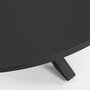 Kave Home ARGO - Tisch rund Ø 119 cm-Schwarz-Stahlbeine schwarz