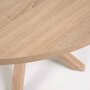 Kave Home ARGO - Tisch rund Ø 119 cm-Natur-Stahlbeine Holzoptik