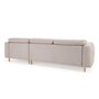 Kave Home SINGA - Sofa 3 Sitzer mit Chaiselongue - Beige - Rechts