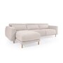 Kave Home SINGA - Sofa 3 Sitzer mit Chaiselongue - Weiss - Links