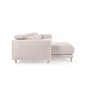 Kave Home SINGA - Sofa 3 Sitzer mit Chaiselongue - Weiss - Links