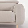 Kave Home SINGA - Sofa 3 Sitzer mit Chaiselongue - Weiss - Rechts