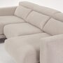 Kave Home SINGA - Sofa 3 Sitzer mit Chaiselongue - Weiss - Rechts