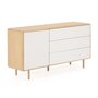 Kave Home ANIELLE - Sideboard 150 x 78 cm-Natur, Grau