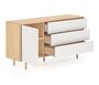Kave Home ANIELLE - Sideboard 150 x 78 cm-Natur, Grau