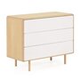 Kave Home ANIELLE - Kommode 99 x 78 cm-Natur, Grau
