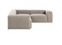 Kave Home BLOK - Ecksofa 3 Sitzer-Beige