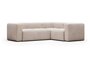 Kave Home BLOK - Ecksofa 3 Sitzer-Beige