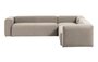 Kave Home BLOK - Ecksofa 6 Sitzer-Beige