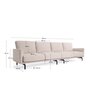Kave Home GALENE - Sofa 4 Sitzer - H 94 x B 334 x T 96 cm