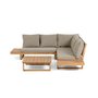 Kave Home FLAVIINA - Outdoor Ecksofa Akazienholz