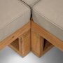 Kave Home FLAVIINA - Outdoor Ecksofa Akazienholz