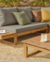 Kave Home FLAVIINA - Outdoor Ecksofa Akazienholz