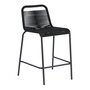 Kave Home LAMBTON - Outdoor Barhocker 4er Set - Preis pro Hocker - Schwarz - H 88 x B 53 x T 53cm