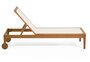 Kave Home CATERIN - Sonnenliege Eukalyptusholz - Beige