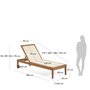 Kave Home CATERIN - Sonnenliege Eukalyptusholz - Beige