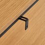 Kave Home YOANA - Konsolentisch Eichenfurnier 120 x 80 cm