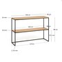 Kave Home YOANA - Konsolentisch Eichenfurnier 120 x 80 cm