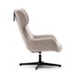 Kave Home ZALINA - Drehsessel mit Chenille Bezug: Beige, Schwarz