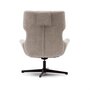 Kave Home ZALINA - Drehsessel mit Chenille Bezug: Beige, Schwarz