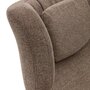 Kave Home ZALINA - Drehsessel mit Chenille Bezug: Braun, Schwarz