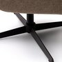 Kave Home ZALINA - Drehsessel mit Chenille Bezug: Braun, Schwarz