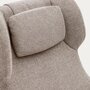 Kave Home ZALINA - Drehsessel mit Chenille Bezug: Beige, Schwarz