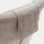 Kave Home ZALINA - Drehsessel mit Chenille Bezug: Beige, Schwarz