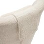 Kave Home ZALINA - Drehsessel mit Bouclé Bezug: Weiß, Schwarz