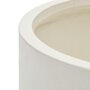 Kave Home AIGUABLAVA Blumentopf-Weiß-Ø 62cm