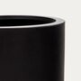 Kave Home AIGUABLAVA Blumentopf-Schwarz-Ø 42cm