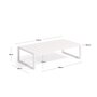 Kave Home COMOVA Outdoor Couchtisch 60 x 114m-Weiß