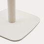 Kave Home DINA Outdoor Stehtisch 60 x 60cm-Weiß-Weiß