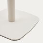Kave Home DINA Outdoor Stehtisch Ø 60cm-Weiß-Weiß