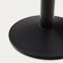 Kave Home ESILDA Gartentisch 90 x 90cm-Weiß - Schwarz