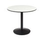 Kave Home ESILDA Gartentisch Ø 90cm-Weiß-Schwarz