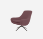 Softline Noomi Lounge Sessel-Felt Melange - 651 Eggplant