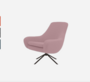 Softline Noomi Lounge Sessel-Felt Melange - 299 Antique Pink