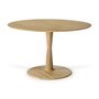 Ethnicraft Oak Round Torsion Dining Table - Natural Oak 127 cm